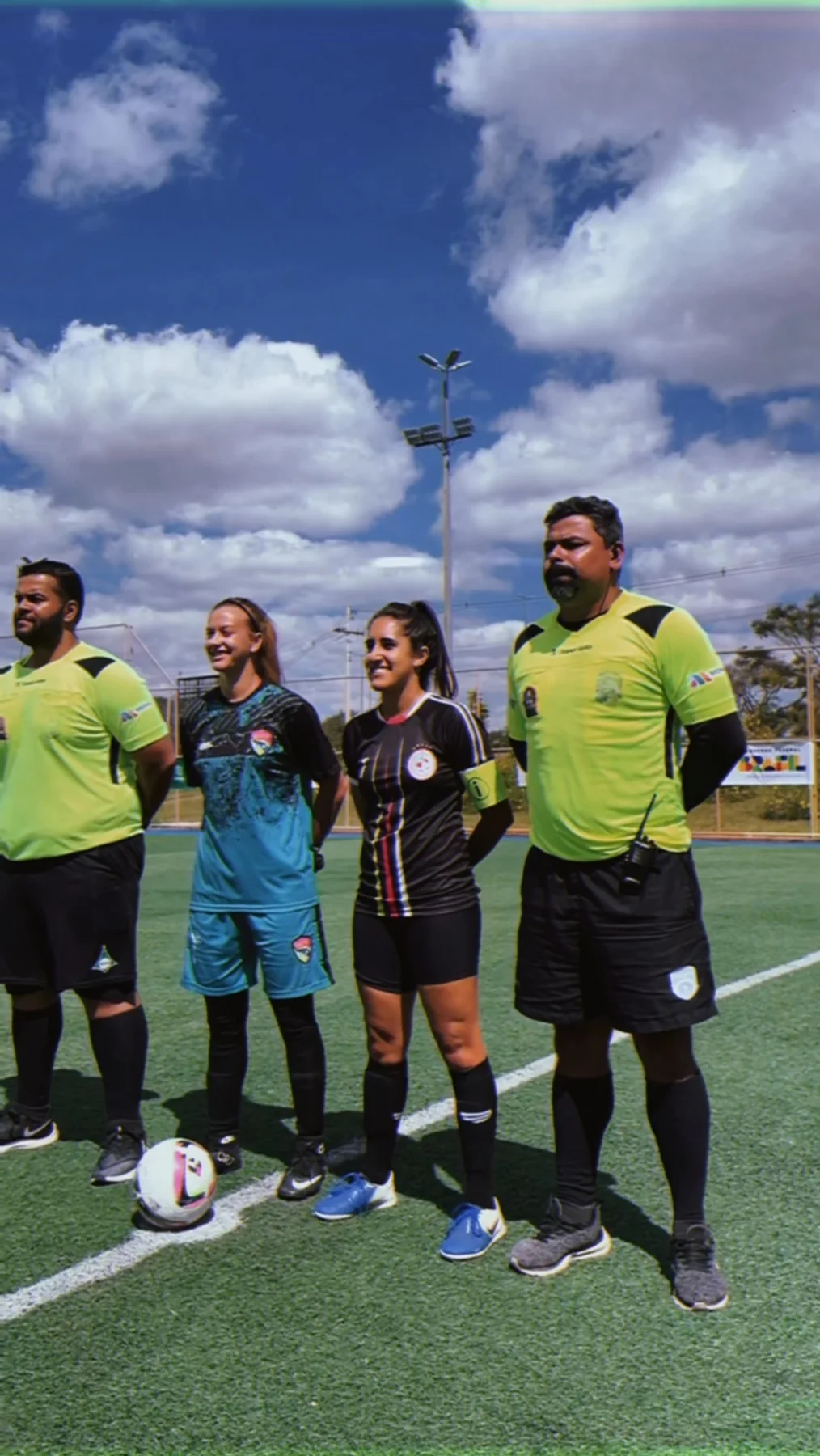Participantes em uma atividade esportiva